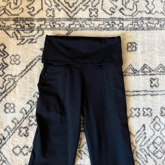 SOLD Black flare fold over yoga leggings!! - Picture 2 of 3